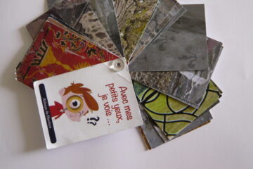 Carnet de recherche du jeu d'observation avec mes petits yeux