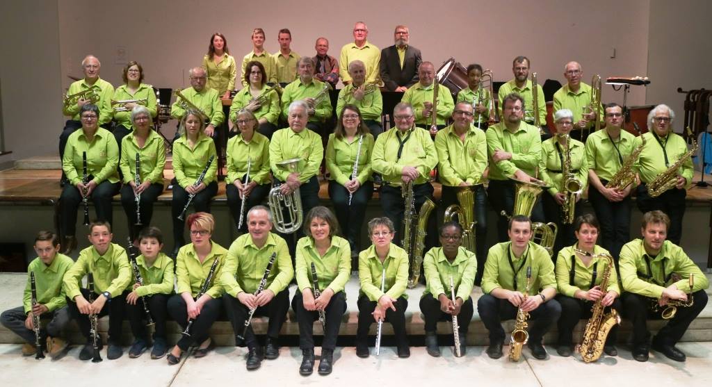Les musiciens de l'union musicale Cenilly-Hambye